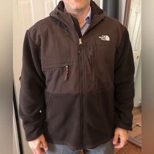 Vintage North Face jacket, fleece, hooded.